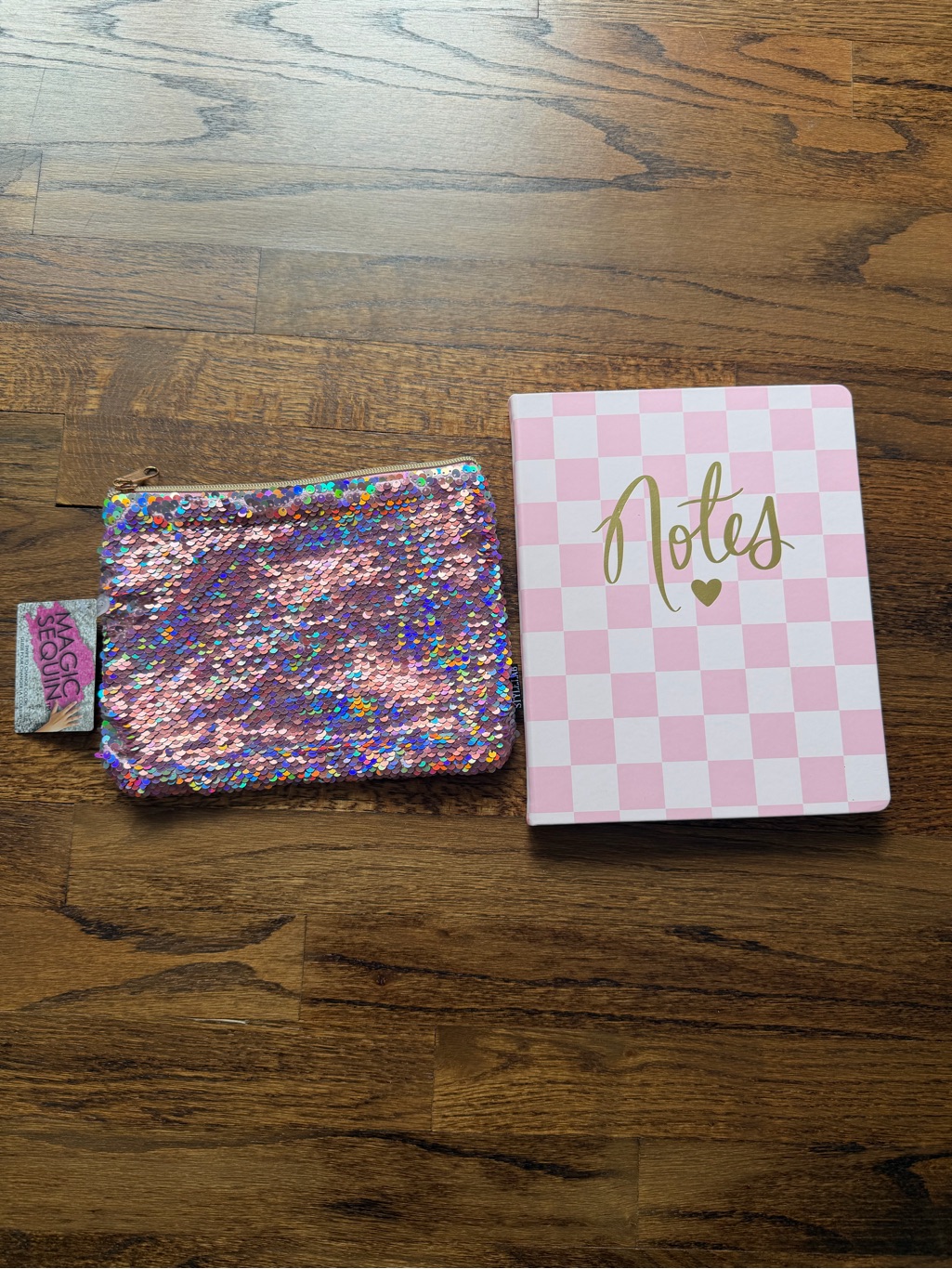 Pink Two Piece Notebook  Pouch Set Brand New